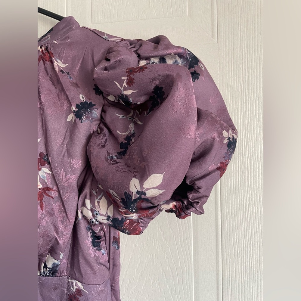 Floral Regencycore Puff Sleeve Midi Dress S RW&CO - Picture 5 of 17